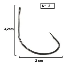 Anzol Sasame Snook Hook NÂș 02 Black - 7 Unidades Foto mini 2