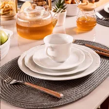 Ap Jantar Gourmet Em Porcelana 16 Peças Branco Bianchini Foto mini  3