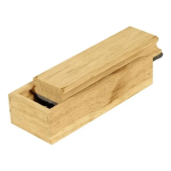 Apagador Para Lousa Quadro Negro Verde Com Suporte Para Giz Foto 1