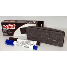 Apagador Para Quadro Branco C/ 2 Pinceis Marcadores Azul/pre Foto mini  2