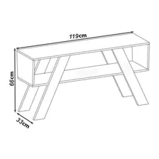 Aparador Buffet Rack Home Tv Até 55 Polegadas Sala Branco Foto mini 3