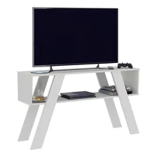 Aparador Buffet Rack Home Tv Até 55 Polegadas Sala Branco Foto mini 2