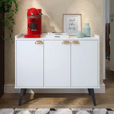 Aparador Buffet Retr么 3 Portas Luxo - Branco / Rpm M贸veis Foto mini 3