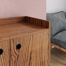 Aparador Buffet Retr么 3 Portas Wood - Freij贸 - Rpm M贸v Foto mini 4
