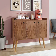 Aparador Buffet Retr么 3 Portas Wood - Freij贸 - Rpm M贸v Foto mini 3