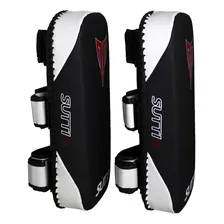Aparador Chute Soco Thai Pad Reforçado Profissional Sutti Cor Preto Com Branco Foto mini 4