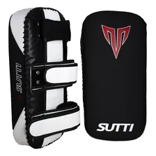 Aparador Chute Soco Thai Pad Reforçado Profissional Sutti Cor Preto Com Branco Foto mini 2