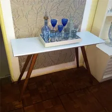 Aparador Laqueado Com Vidro 1,20 M Cor Branco Foto mini 4