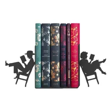 Aparador Suporte Para Livros Bookends Leitura A Dois Leia Cor Preto Fosco Foto mini 1
