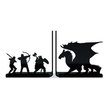 Aparador Suporte Porta Livros Dragão Terra Media Rpg Cor Preto Foto mini 4