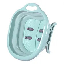 Aparelho Bacia Hidromassageador Spa Dos Pés Massageador Azul Cor Verde Foto mini 1