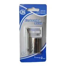 Aparelho Barbear Antigo De Metal Barba Retr么 + 3 Laminas Foto mini 2