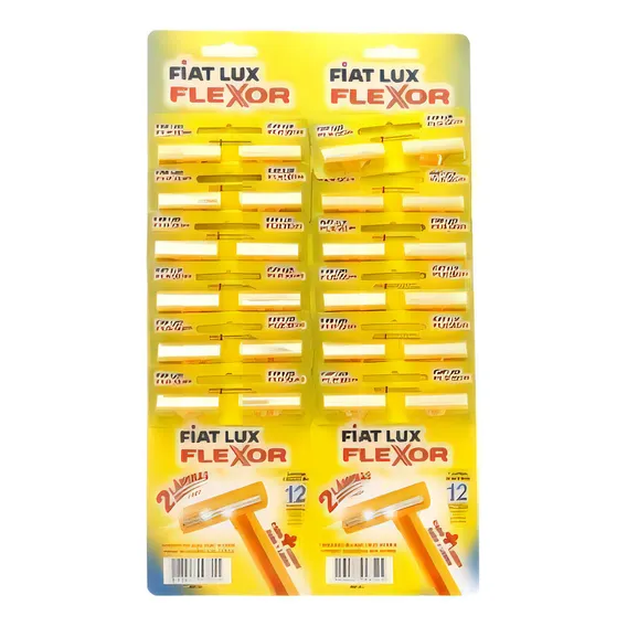 Aparelho De Barbear Amarelo Fiat Lux Flexor Com 48 Foto 1