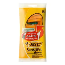 Aparelho De Barbear Bic Sensitive Shaver 6 Unidades Foto  mini 1