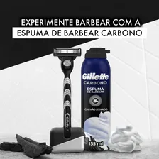 Aparelho De Barbear Mach3 Carbono Reutilizável Foto mini 4