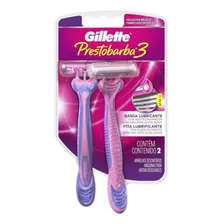 Aparelho De Depilar Feminino Prestobarba 3 Com 2 Unidades Gillette Foto mini 1