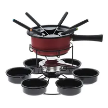 Aparelho De Fondue 15 Peças Giratório Vermelho Aspen Forma Foto mini 1