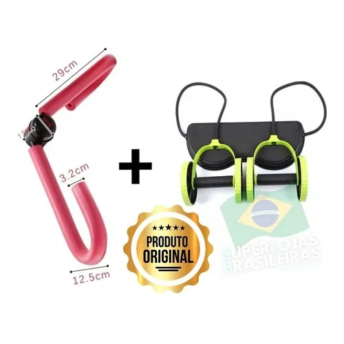 Aparelho De Ginastica Para Casa Elastico + Abdutora Fitness Foto 1
