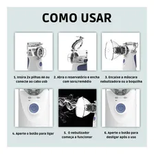 Aparelho De Inalação Portátil Nebulizador Ultrassônico Foto mini 4