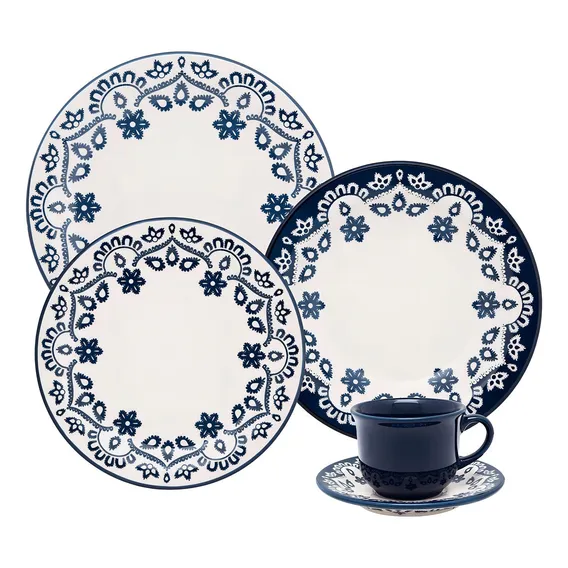 Aparelho De Jantar 20 Pcs Floreal Energy Oxford Foto 1