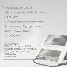 Aparelho De Ultrassom Estetica 1mhz E 3mhz Sonic Compact Htm Foto mini 3