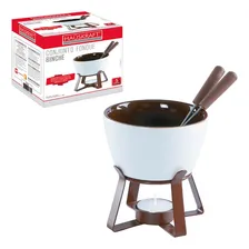 Aparelho Fondue Binche Cerâmica 5 Peças Chocolate E Queijo Foto mini  2