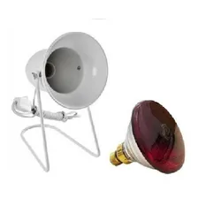 Aparelho Infra Vermelho + Lampada Philips 150w 110v Cúpula Branco Estrutura Branco 127v Foto  mini 1
