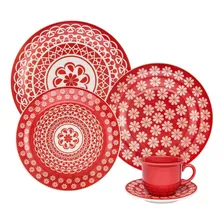 Aparelho Jantar Chá Floreal Renda 20pc Oxford Foto mini 1