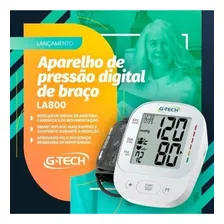 Aparelho Medidor De Pressão Arterial Digital De Braço Automático Branco Eletrico La800 Gtech Foto mini  3