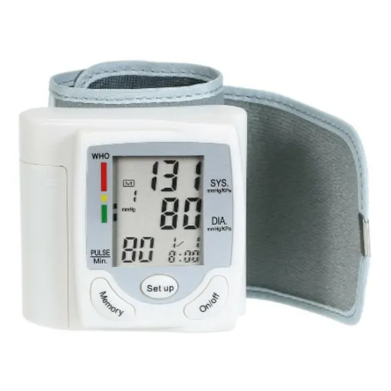 Aparelho Medidor Pressão Arterial Digital De Pulso Premium Cor Branco Foto 1