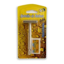 Aparelho Metal Para Barba 950045 Com 3 Lâminas Super Barba Foto  mini 1