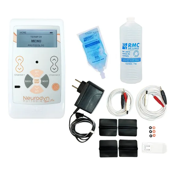 Aparelho Neurodyn Portatil Tens Fes Burst 2 Canais Ibramed Foto 1