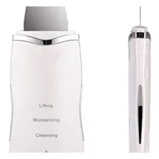 Aparelho Peeling Ultrassônico Portátil Limpeza Pele Branco Foto mini  3