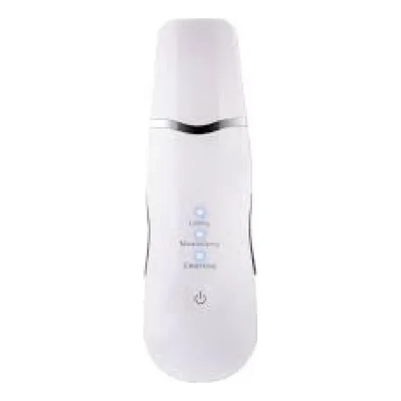 Aparelho Peeling Ultrassônico Portátil Limpeza Pele Branco Foto 1