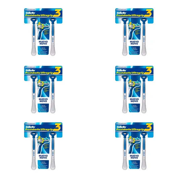 Aparelho Prestobarba Gillette Ultra Grip 3 - 12 Unidades Foto 1