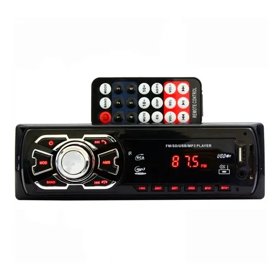 Aparelho Radio Mp3 Automotivo Hurricane Combat | Usb Sd Aux Foto 1