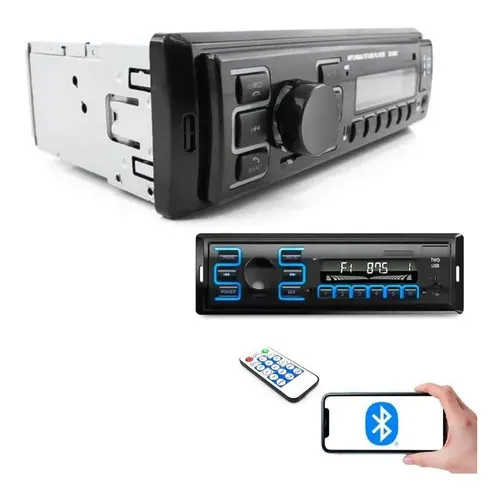 Aparelho Rádio Mp3 Carro Fm Sd Usb Player Bluetooth Foto 1