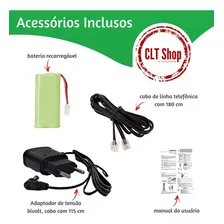 Aparelho Telefone Sem Fio Para Chip 3g Gsm Claro Vivo Tim Oi Foto mini 3