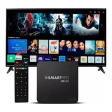Aparelho Tv Box Pro 4k Transforma Tv Em Smart Youtube Cor Preto Tipo De Controle Remoto Padrão Proeletronic SmartPro Foto  mini 1