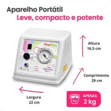 Aparelho Vacuoterapia Endermo Peeling Diamante Kit Pump Up Bivolt 110v 220v Foto mini 2