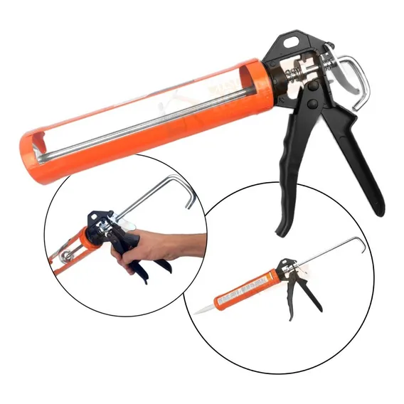 Aplicador Pistola P/ Tubo Silicone Cola Pu Profissional Vila Foto 1