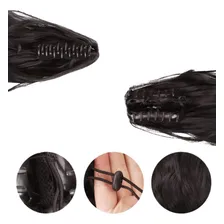 Aplique Cabelo Presilha Rabo De Cavalo Cacheado Organico Cor Loiro Claro 613 Foto mini 2