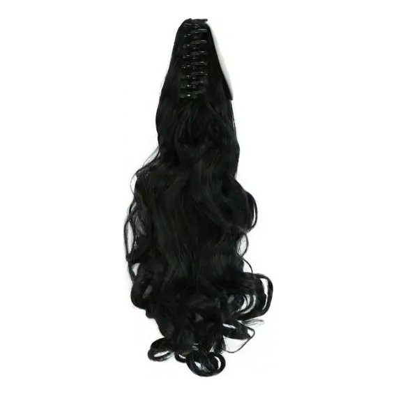 Aplique De Cabelo Orgânico Cacheado Na Piranha Foto 1