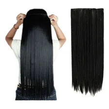 Aplique De Cabelo Tic Tac Liso 80 Cm E 150gm Foto mini 3