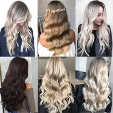 Aplique De Cabelo Tic Tac Orgânico Liso/longo 70cm - 150g Cor 888-2 #1/33 Ombre Marsala Ondulado Foto mini 3
