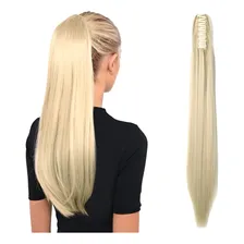 Aplique De Cabelo Weng Piranha Organico Liso 70cm Cor Loiro ClarÃssimo #613 Foto mini 1
