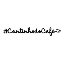 Aplique De Parede Cantinho Do Café Preto 45cm Com Xicara Foto  mini 1
