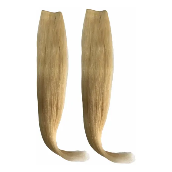 Aplique Fita Adesiva Invisivel Loiro 10 -60cm Kit Com 150gr Cor Loiro Claro Cor 10 Foto 1