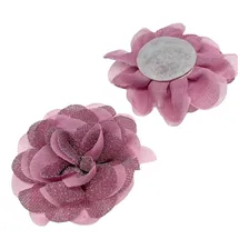 Aplique Flor De Tecido Poliester P/ Artesanato 5 Pcs Lfh Cor Cor 10 Foto mini 1