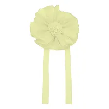 Aplique Flor Tecido Com Fita - 15cm - 10 Und. [creme 238] Cor Creme Foto  mini 1